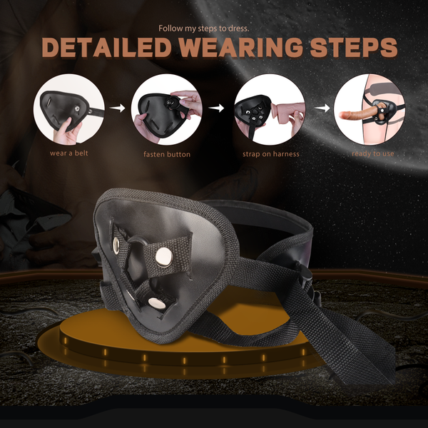 7.8inch Vibrator Dildo with Straps 9 Speeds