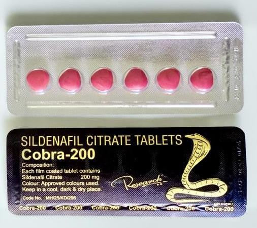 VIAGRA COBRA-200 Tablets for Male (6-Pack)