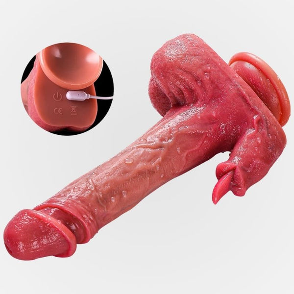 8.17 Inch Vibrating wireless dildo