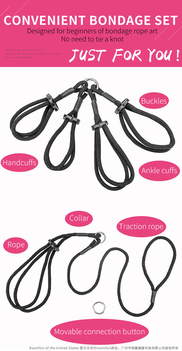 BD Cotton Rope Restraint Set