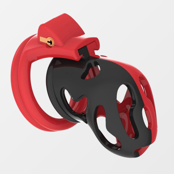 Kink Chastity Cage Lock Set – Soft Plastic with 4 Ring Sizes