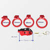 Kink Chastity Cage Lock Set – Soft Plastic with 4 Ring Sizes