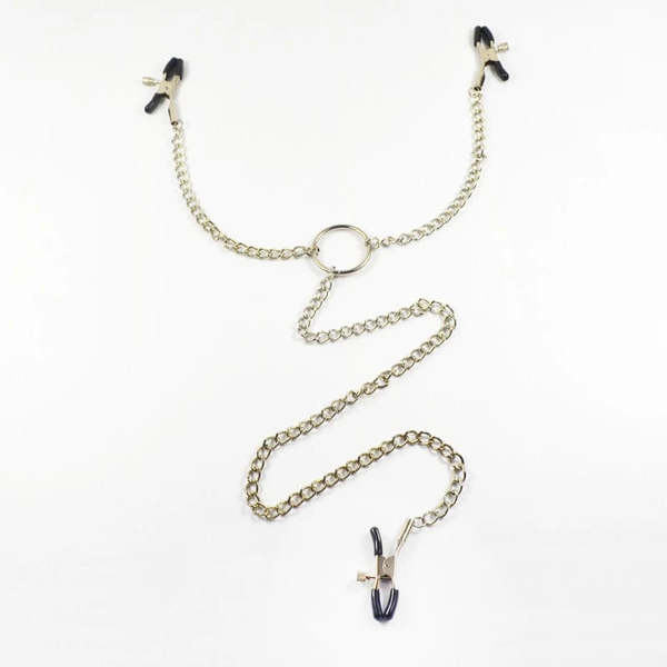 Adjustable Nipple Play Clamps with 80cm Body Chain