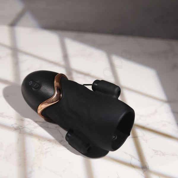 Rechargeable 3-Egg Vibrating Male Masturbator & Penis Trainer