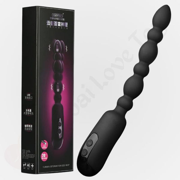 Rechargeable Vibrating Anal Beads Butt Plug Prostate Massager