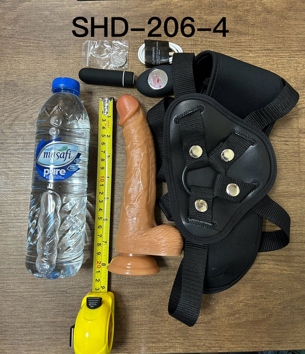 7.8inch Vibrator Dildo with Straps 9 Speeds