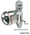 Steel chastity lock 35mm size chart UAE