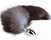 Fox Tail Metal Anal Plug - Small