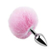 Pom-Pom Fur Tail Metal Anal Plug - Medium