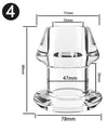 Transparent Hollow Anal Plug - Extra Large