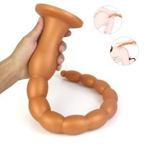 Liquid Silicone Anal Beads - Medium