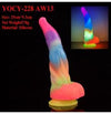 Ancient Mythical Beast KuiNeo Liquid Silicone Dildo - Glow in the Dark