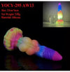 HERO IV Liquid Silicone Fantasy Dildo - Glow in the Dark