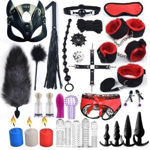 31-Piece BDSM Beginner Bondage Combination Set