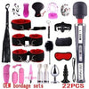 21-Piece BDSM Beginner Set with AV Vibrator