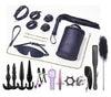 20-Piece BDSM Beginner's Bondage Set - Dark Blue