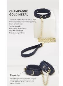 20-Piece BDSM Beginner's Bondage Set - Dark Blue
