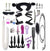 21-Piece BDSM Beginner's Bondage Set with Leather Whip