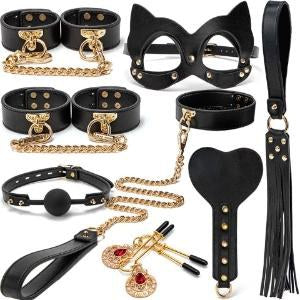BDSM Bondage Full Set with Metal Hardware