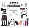 27-Piece BDSM Beginner's Bondage Set with Leather Whip (V2)