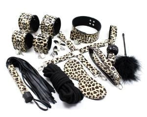 13-Piece Bondage Full Set - Leopard Print