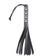 Leather Tassel Whip - Black, 27cm
