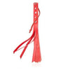 Leather Tassel Whip - Red, 27cm
