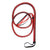 Leather Snake Whip - Black & Red, 190cm