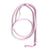Leather Snake Whip - Pink, 190cm