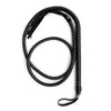Leather Snake Whip - Black, 190cm