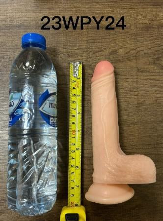 Dildo with Balls and Suction Cup 18cm - Flesh