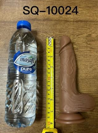 Diego Dual Layer PVC Dildo 19.5cm - Brown