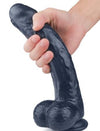 Standard Dildo 19.2cm - Black Medical TPE