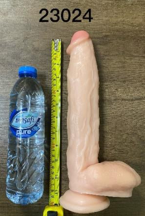 Blade Master Silicone Dildo 30cm - Flesh with Suction Cup