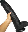 Super Huge Dildo 43cm - Black PVC