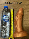 Monster Dildo Horned Rhinoceros 21.8cm - Gold Silicone