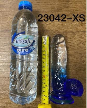 Color Dildo 15-22cm - Blue Medical TPE