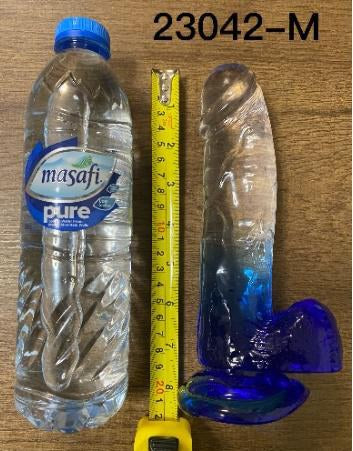 Color Dildo 15-22cm - Blue Medical TPE