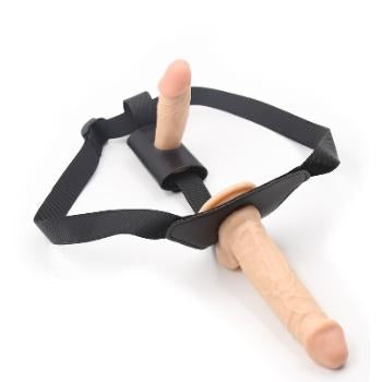 Vibrating Dildo Strap-On Harness - Battery Power