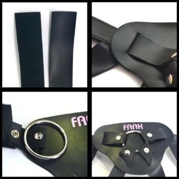 Leather Strap Belt - Purple
