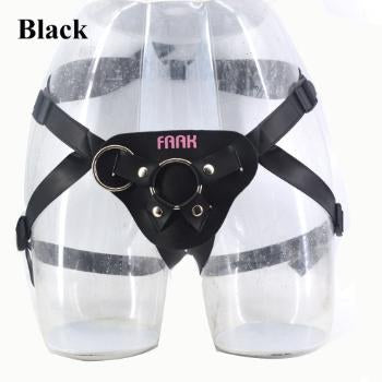 Leather Strap Belt - Black