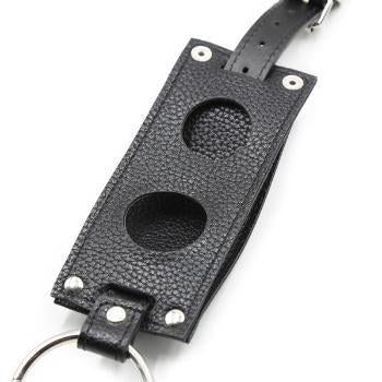Leather Three-Hole Strapon Belt