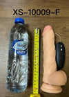 Beast Vibrating Dildo 19.5cm - Flesh PVC 20 Frequency