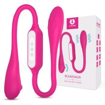 Bulbasaur dual vibrator with sliding pearl in the UAE