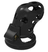 Chastity lock set 4 rings black in Dubai