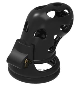 Chastity lock set 4 rings black in Dubai