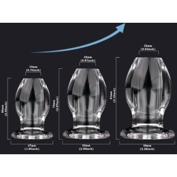 Olje hollow acrylic tunnel anal plug set in the UAE