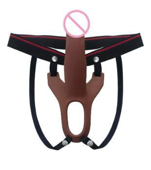 Penis sleeve with belt brown in Dubai
