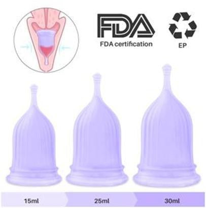 Rehanna menstrual cups 3 sizes set in the UAE