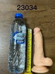 Small Dildo 17cm - Flesh Medium Hardness PVC